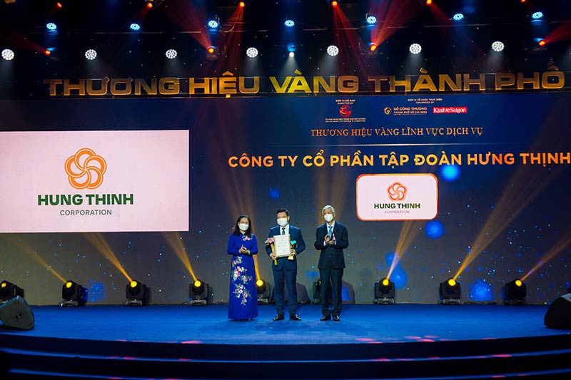 Tập đoàn Hưng Thịnh nhận giải thương hiệu vàng TP.HCM 2021